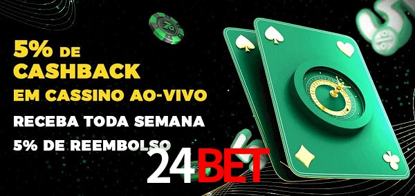 Promoções do cassino ao Vivo 24BET